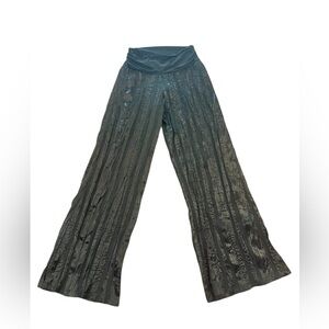 The COOLEST Nina Piu Y2K Pants. Black Semi Sheer Striped Pants Size Small.